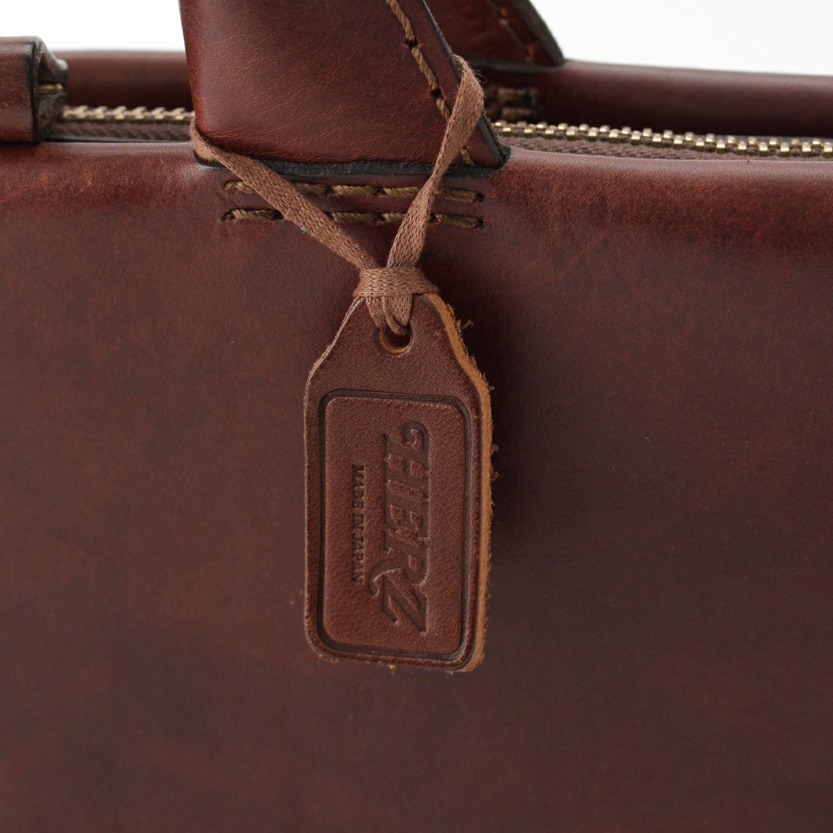 ヘルツ レザー ビジネスバッグ ブリーフケース ブラウン | 中古通販