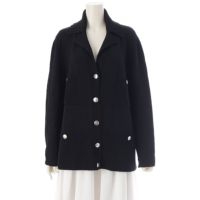 シャネル　ニットジャケットタイプカーディガン　♪ CHANEL - シャネル 新品同様 国内正規 P75724K10893 ノーカラー