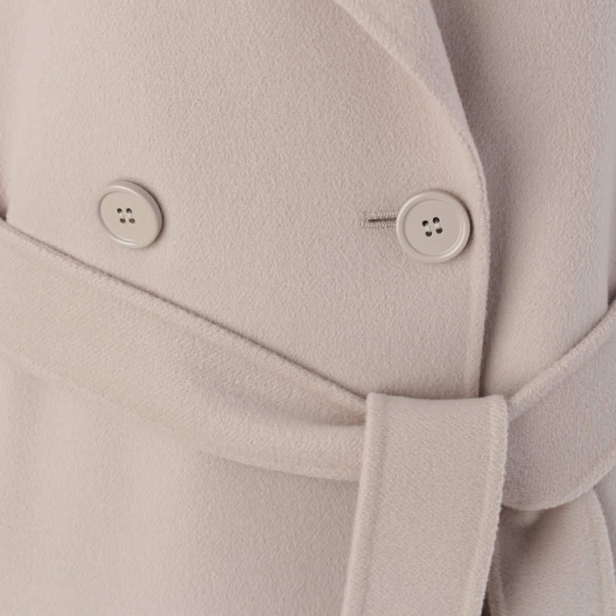Max Mara　ヴァージンウールアンゴラカシゴラ ハーフコート　ライトグレー コート - 送料無料｜マックスマーラ公式サイト