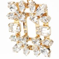 【美品】 Roger Vivier ロジェヴィヴィエ ピアス ラインストーン ロジェヴィヴィエ ブロッシュ ヴィヴィエ ラインストーン ピアス