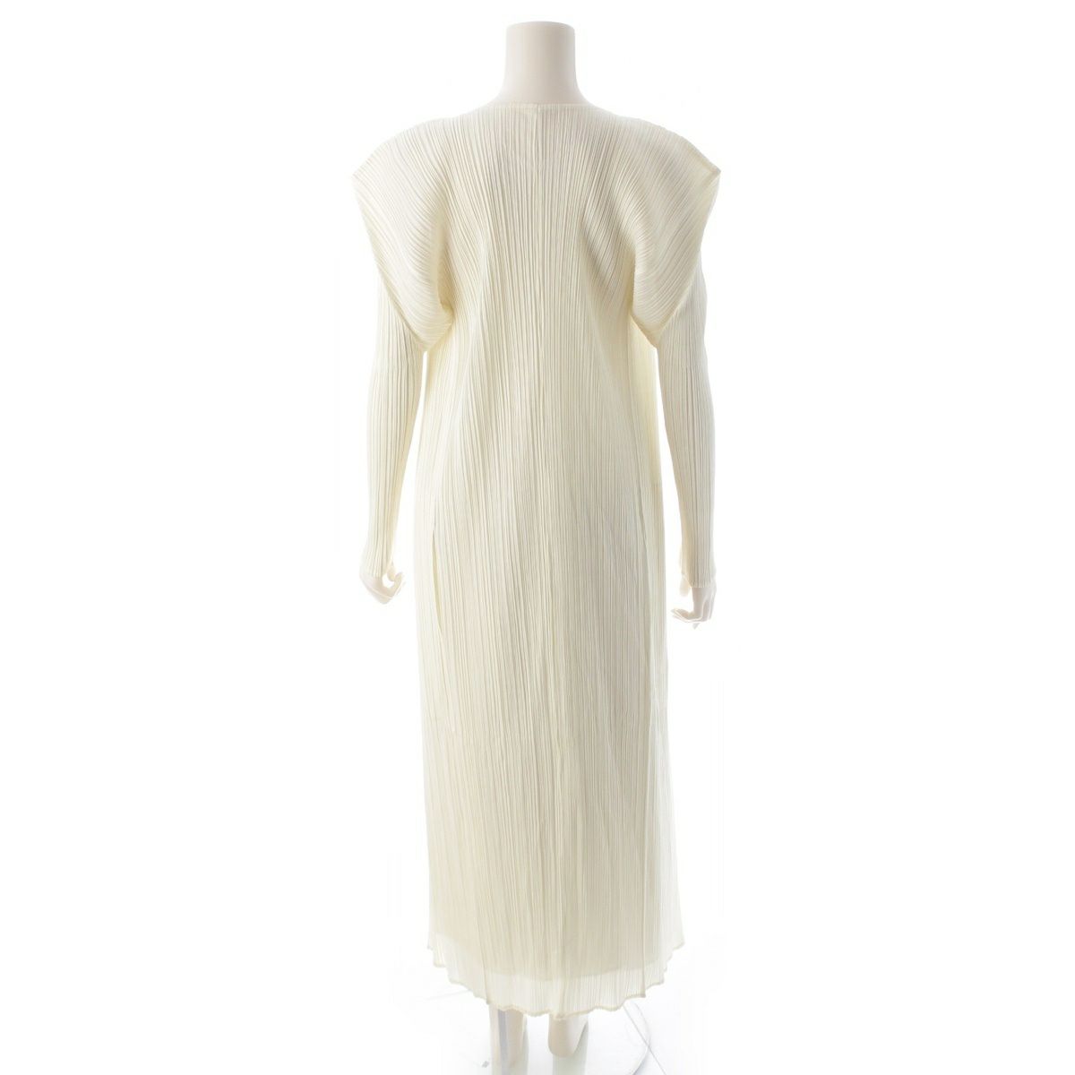 プリーツプリーズ イッセイミヤケ ボタンレス ロング 長袖  