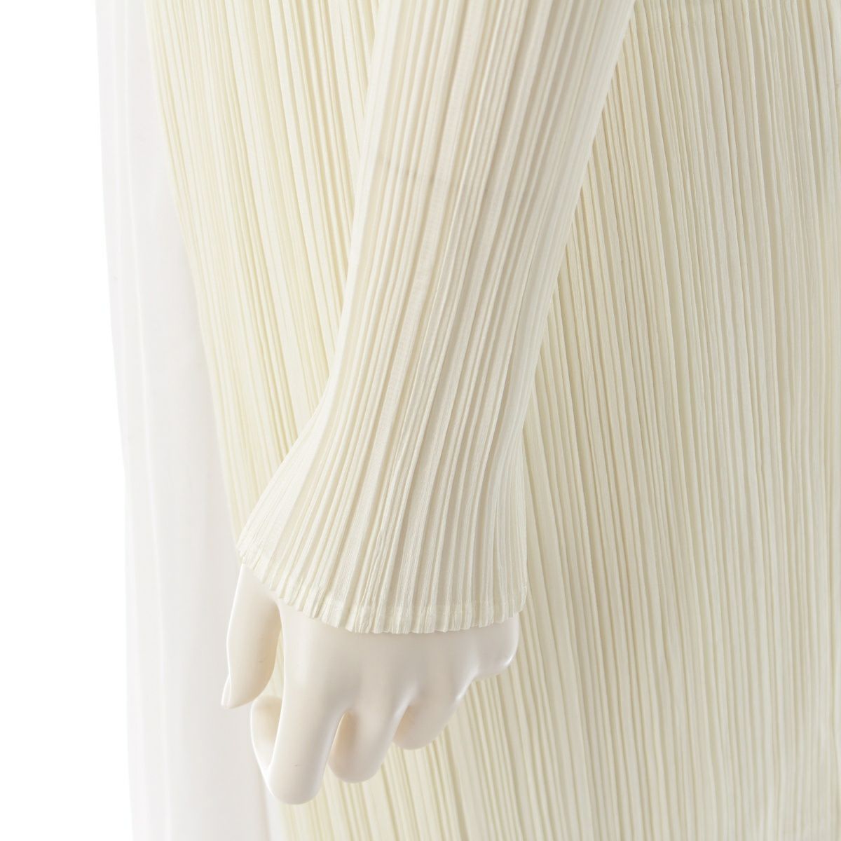 プリーツプリーズ イッセイミヤケ ボタンレス ロング 長袖  