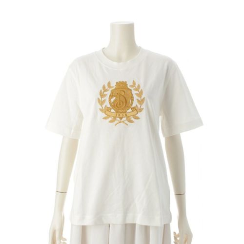 バーバリー B CREST クレスト コットン 刺繍 半袖Ｔシャツ トップス 8108171 ホワイト XL