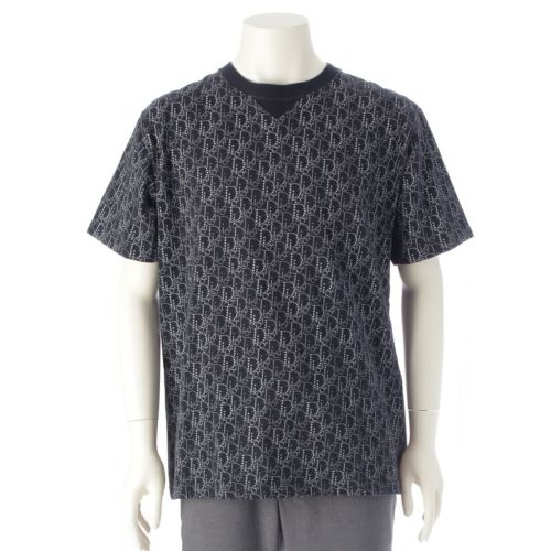 ディオール 20AW コットン オブリーク 半袖Ｔシャツ トップス 043J625C0674 ネイビー L