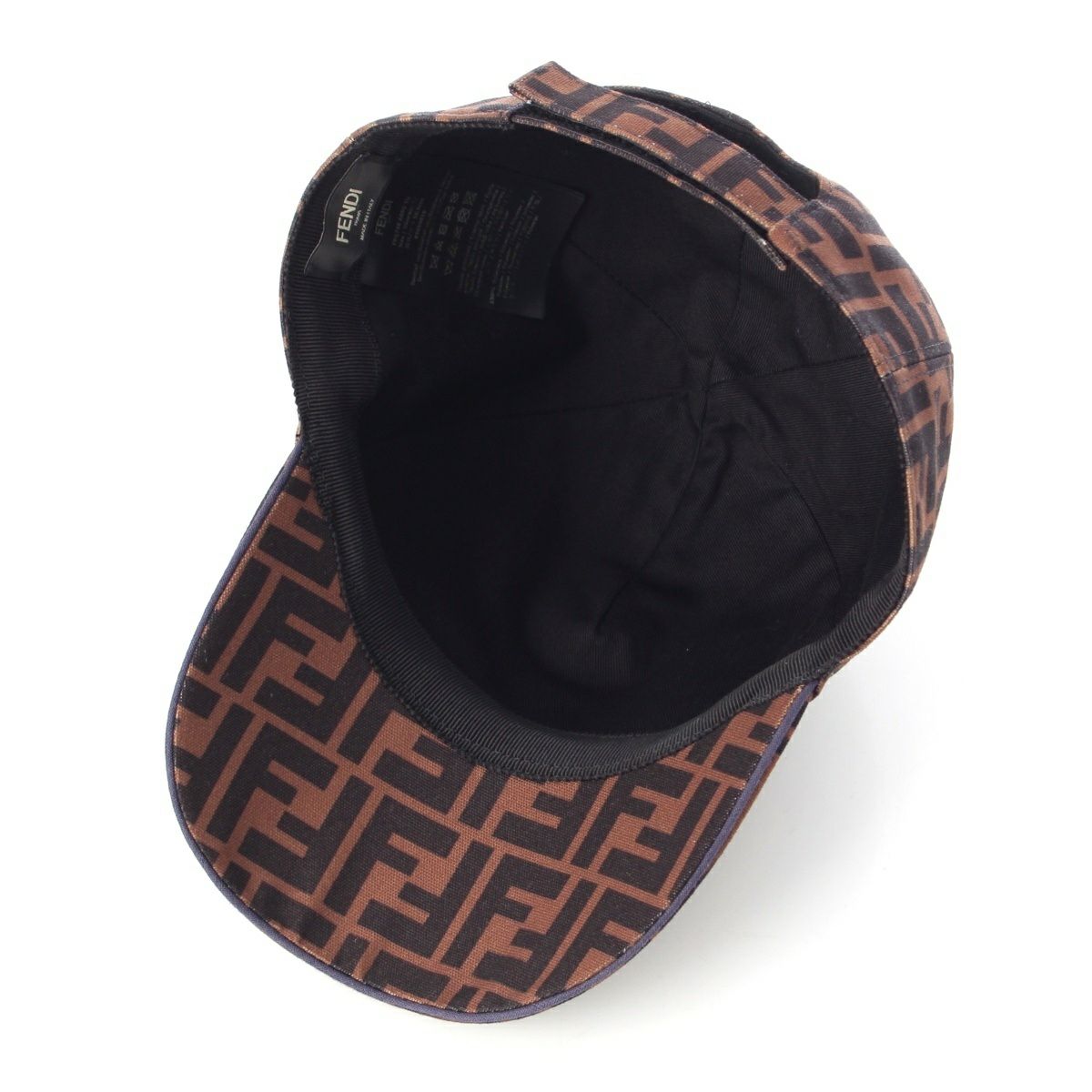 FENDI ロゴキャップ　正規品　コットン　ズッカ FENDI ロゴキャップ正規品コットンズッカ