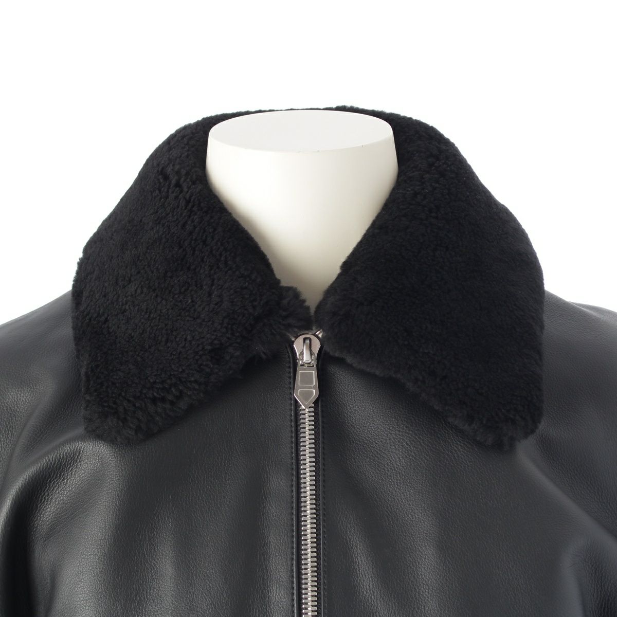 エルメス 24-25AW カーフスキン セリエボタン ブルゾン リブ
