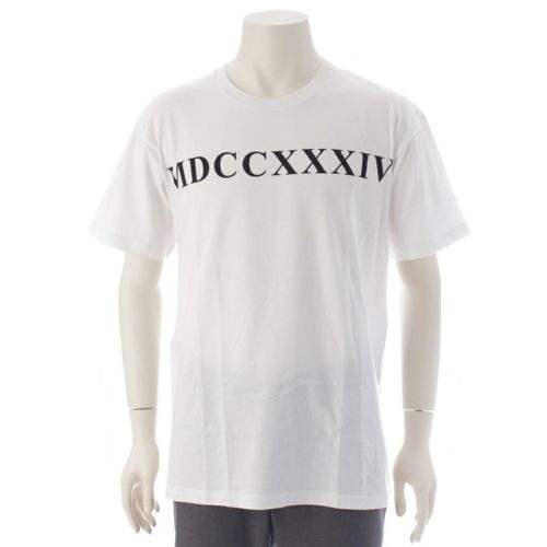 グッチ MDCCXXXIV コットン ロゴ プリント Tシャツ カットソー 539081 ホワイト S