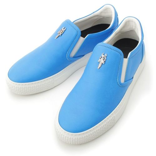 クロムハーツ SLIP ON スリッポン ダガー CHプラス パッチ スニーカー スリッポン ブルー 37