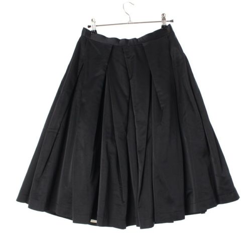 当時物コムデギャルソン1989ベルト付きプリーツスカート ダークネイビー濃紺 M COMME des GARCONS コムデギャルソン 本ライン 00AW ハード