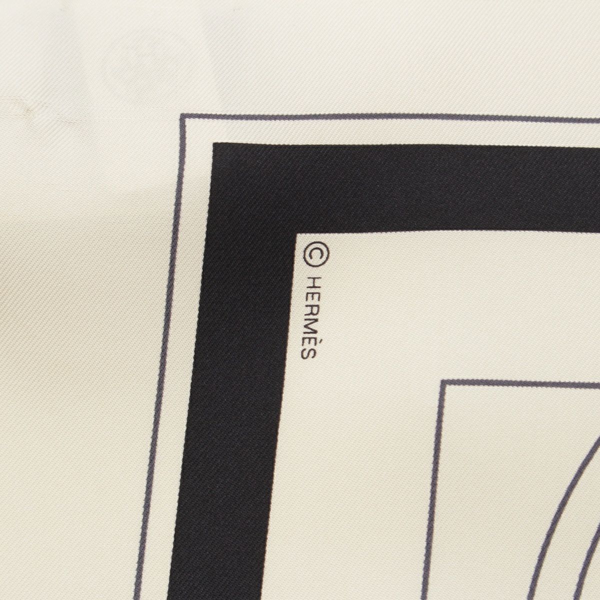 エルメス カレ80 シルク EX-LIBRIS FRINGE エクスリブリスフリンジ