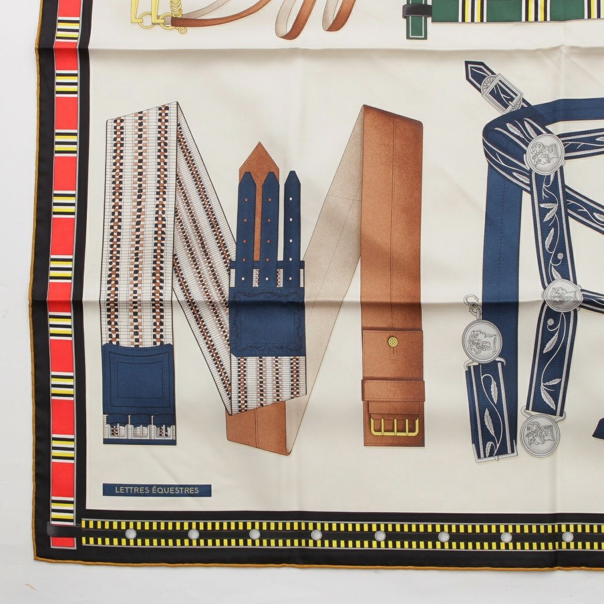 極美品 人気色 エルメス シルクスカーフ カレ90 レトルエケストル 馬具 乗馬 楽天市場】【SAランク】 エルメス HERMES スカーフ カレ90