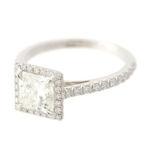 ティファニー ダイヤ 1.08ct リング 指輪 ジュエリー プラチナシルバー 3.1g