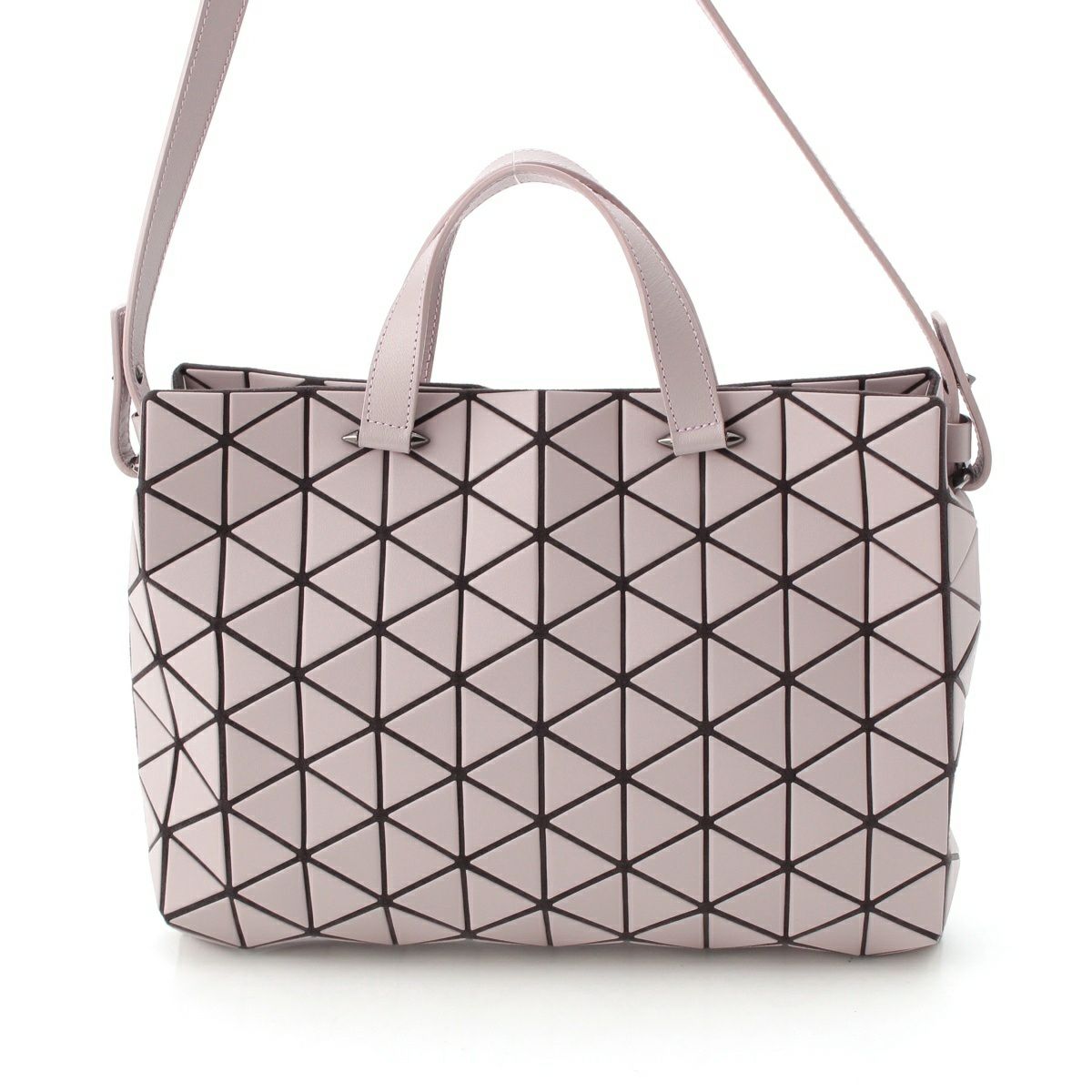 バオバオ イッセイミヤケ クリスタルマット レザー 2WAY ハンドバッグ