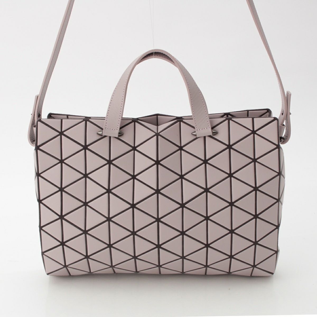 バオバオ イッセイミヤケ クリスタルマット レザー 2WAY ハンドバッグ