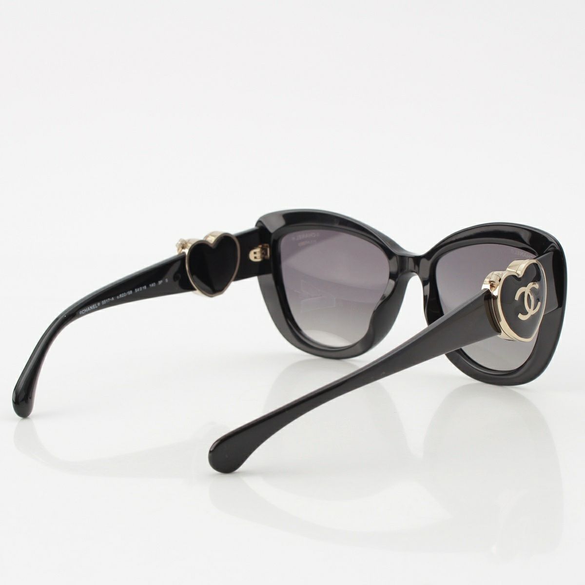 シャネル コマーク ハートロゴ ミラー付き サングラス アイウェア
