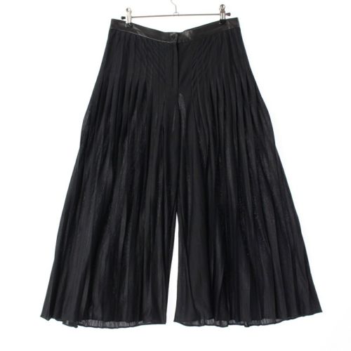 【古着】希少　CHANEL 黒 ワイドパンツ42インチ　紙ダク付き 中古・古着通販】CHANEL (シャネル) パンツ ブラック サイズ:M