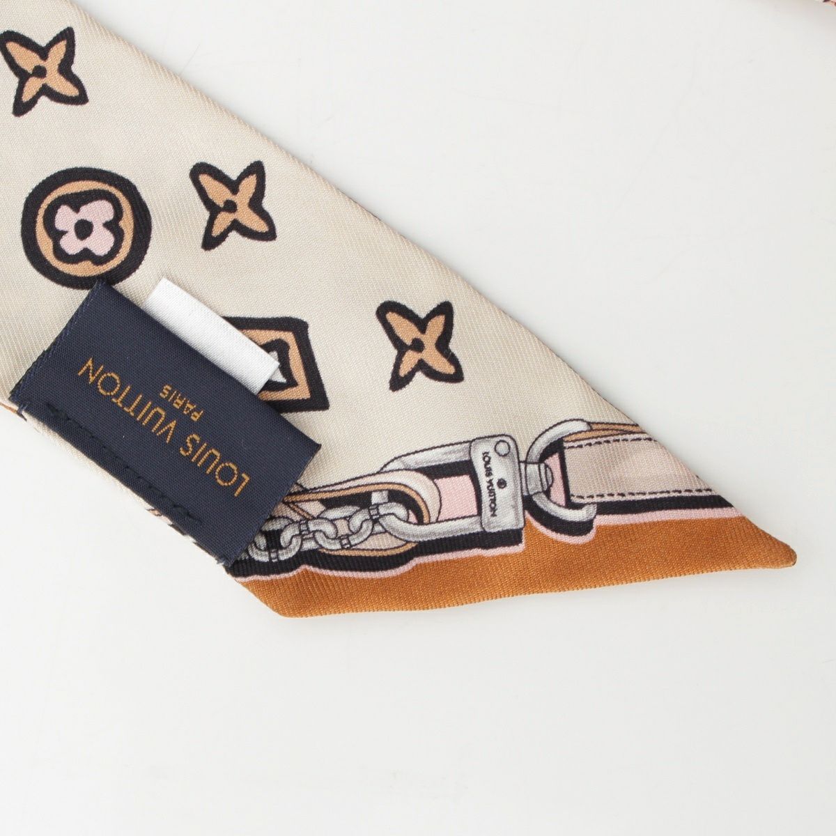 ヴィトン LOUISVUITTON スカーフ ワイルドアットハート バンドーBB ルイヴィトン バンドーBB シルク モノグラム ヒョウ柄 ワイルド