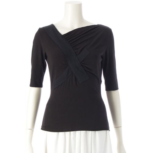 イッセイミヤケ バーグドルフグッドマン レーヨン クロスデザイン 変形 カットソー カットソー トップス IM46-JK068 ブラック 3