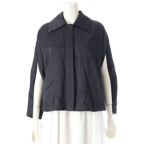 ジルサンダー 23SS ケープ ポンチョ アウター J01TH0102 J65004 ネイビー 34