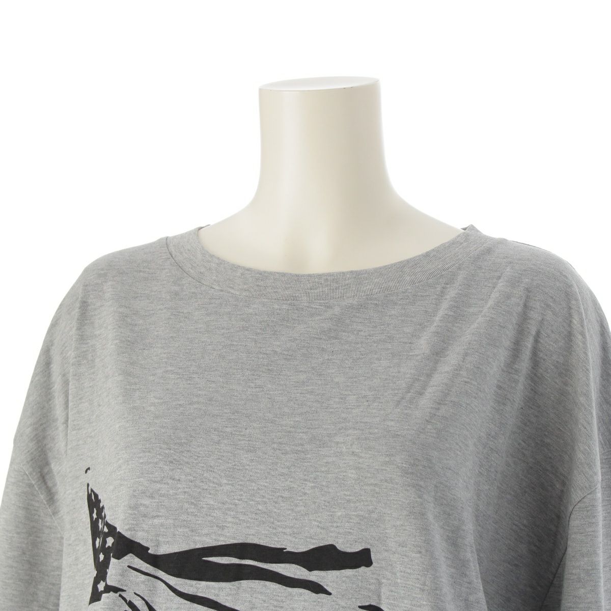 セリーヌ コットン 星条旗グラフィック オーバーサイズ クルーネック  