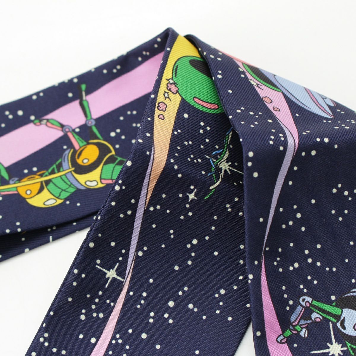 エルメス ツイリー Space Derby スペースダービー スカーフ シルク エルメス ツイリー スペースダービー Space Derby シルク 馬