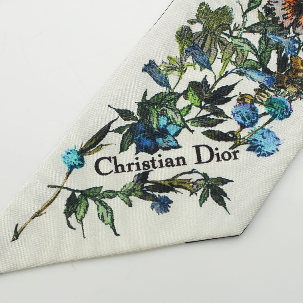 ディオール シルク ミッツァ ロゴ 花柄 フラワー スカーフ