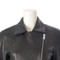 美品⁑オールセインツ　ダブルライダースジャケット　ラムレザー　UK6　ブラック 楽天市場】ラム革 オールブラック ダブルライダース S〜XL 日本