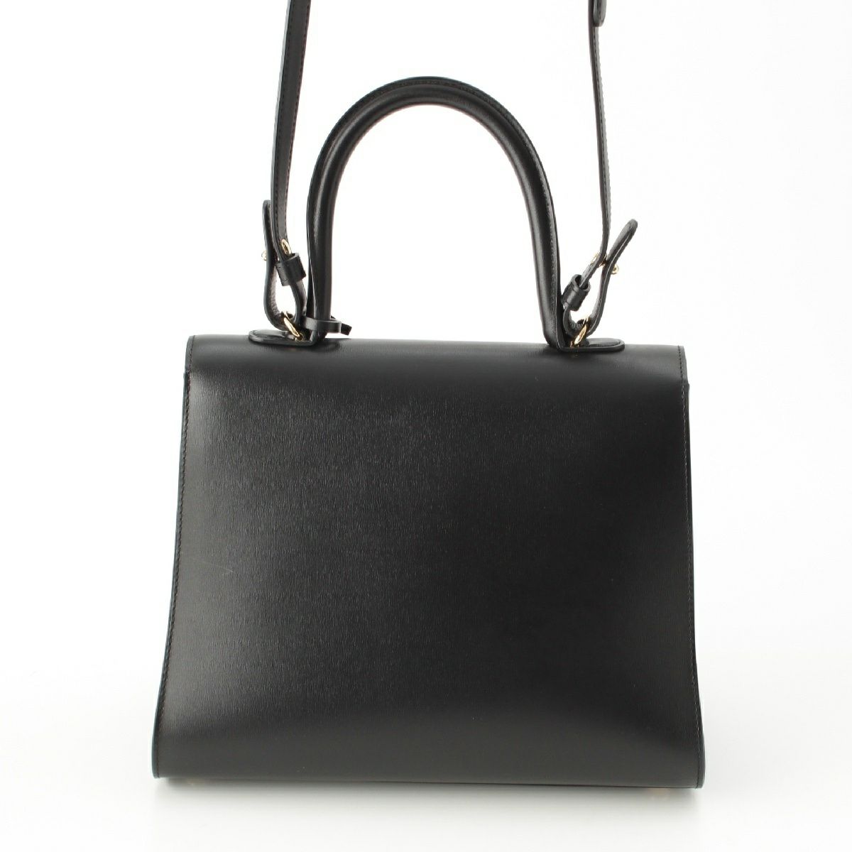 デルヴォー ブリヨンMM ボックスカーフ 2WAY ショルダー ゴールド金具