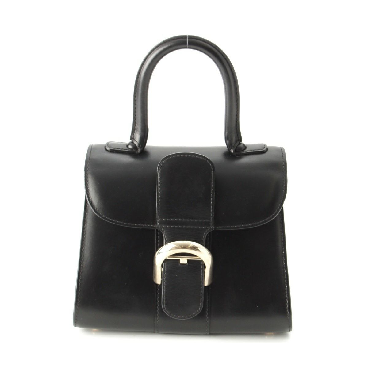 【美品】DELVAUX デルボー ブリヨン ハンドバッグ ブラウン ミラー付き 99201i.jpg