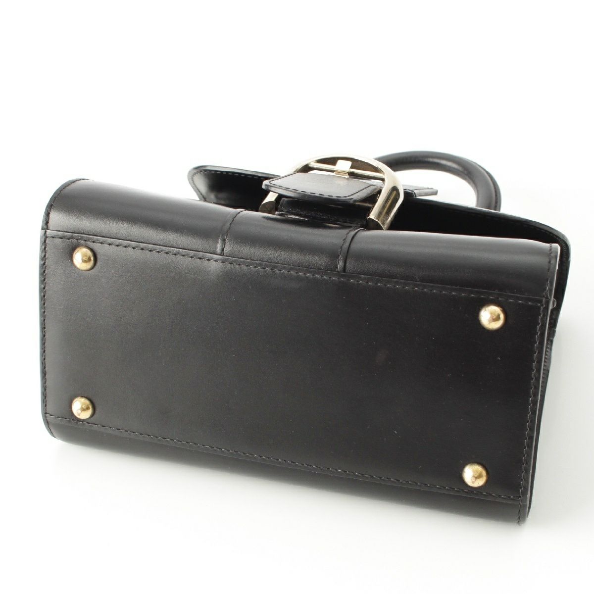 デルヴォー ブリヨン ミニ ボックスカーフ ミラー付き 2way ショルダー