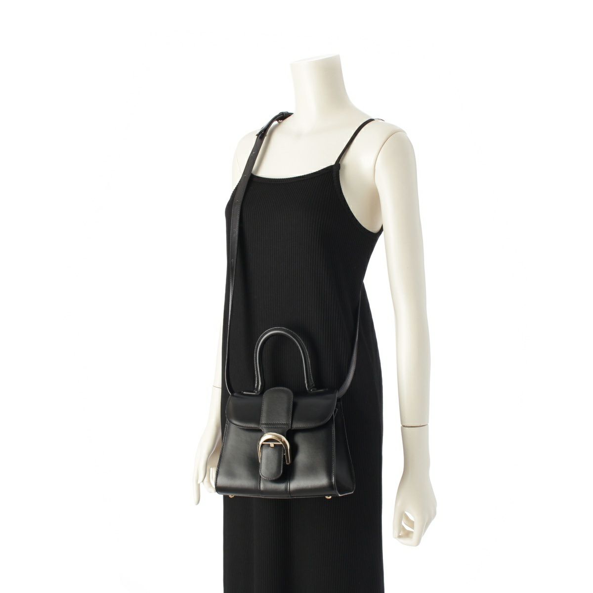 デルヴォー ブリヨン ミニ ボックスカーフ ミラー付き 2way ショルダー