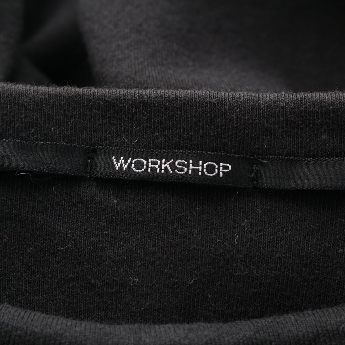 ワイズ ワークショップ フラワーモチーフ クルーネック 長袖Tシャツ  