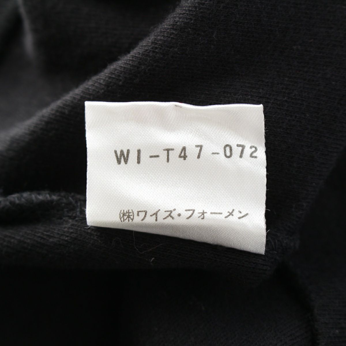 ワイズ ワークショップ フラワーモチーフ クルーネック 長袖Tシャツ  