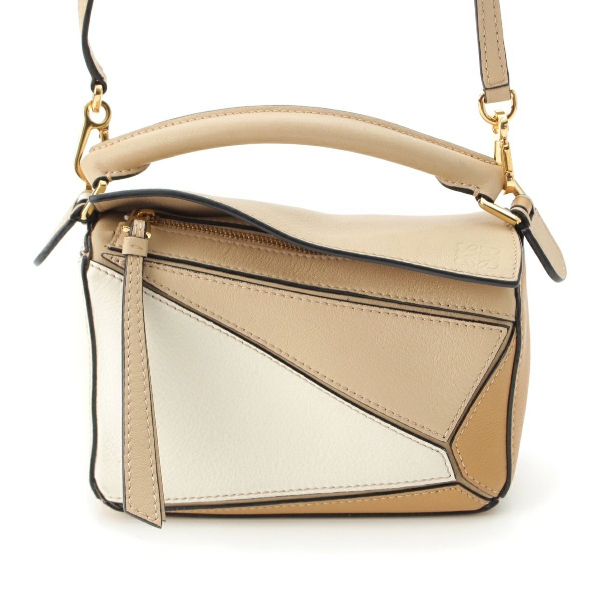 ロエベ パズルバッグミニ 2WAY ショルダーバッグ ハンドバッグ レザー LOEWE 並行輸入品 ロエベ loewe レザー ショルダーバッグ 大人気