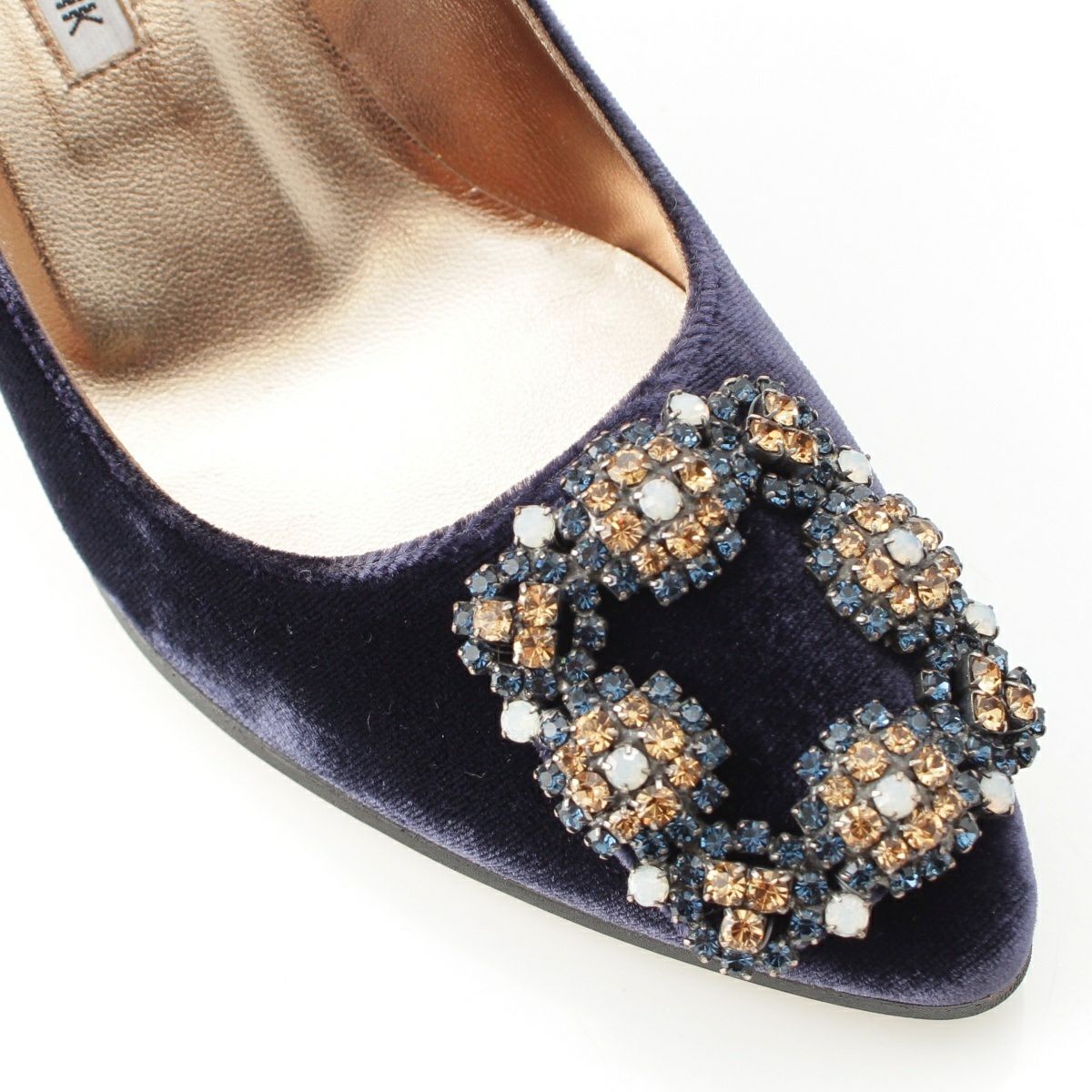 マノロブラニク ハンギシ ベルベット 70 ヒール パンプス シューズ  