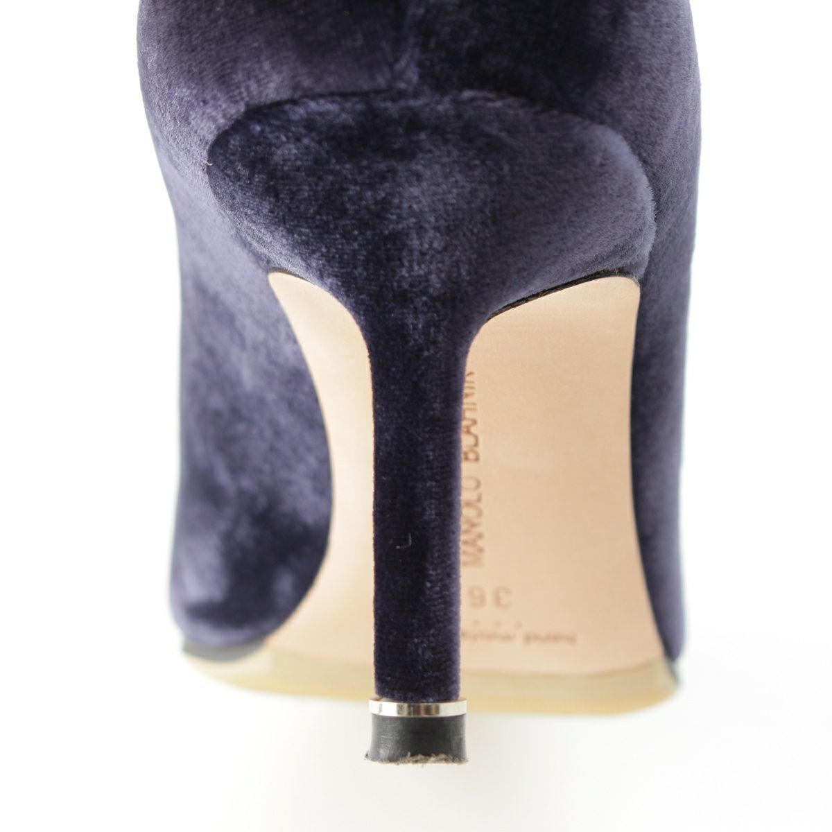 マノロブラニク ハンギシ ベルベット 70 ヒール パンプス シューズ  