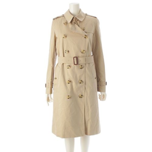 バーバリー ケンジントン コットン 取り外しライナー付き 2WAY トレンチコート 8027909 802575 ベージュ UK6